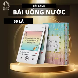Combo 10 Bộ Bài Uống Nước Giấy Cứng Phiên Bản Trong Sáng Drinking Game Nhẹ Nhàng Giải Trí Cho Nhóm
