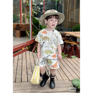 Combo 3 BỘ COTTON HÌNH KHỦNG LONG  BÉ SIÊU XINHH