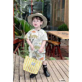 Combo 3 BỘ COTTON HÌNH KHỦNG LONG  BÉ SIÊU XINHH