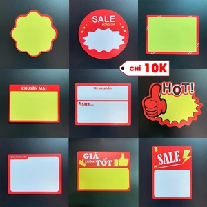 50 Mẫu bảng giá tự ghi, bảng sale giảm giá, bảng viết xoá được cho cửa hàng siêu thị - Hàng xưởng SX