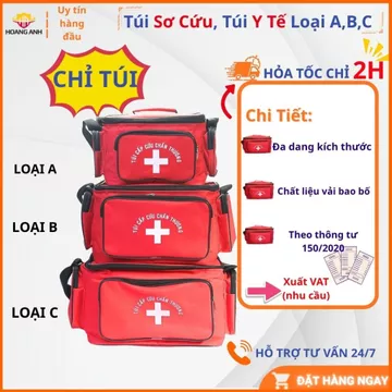 Túi Cứu Thương PCCC – Bộ Sơ Cứu Khẩn Cấp Đầy Đủ Dụng Cụ – Hàng Chất Lượng Cao, An Toàn Khi Cấp Cứu