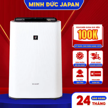 Máy lọc không khí SHARP KC-T50-W Trang bị màng lọc thô mang lại bầu không khí trong lành