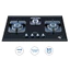 Bếp gas âm Malloca AS9403B [3 vùng nấu, có hẹn giờ tắt, mặt kính 8mm]