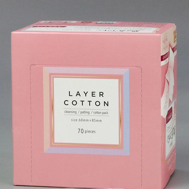 Bông Tẩy Trang Cotton 5 Lớp Nhật Bản 70 Miếng Lớn 80 Miếng Nhỏ Mềm Mịn Không Xơ Bông
