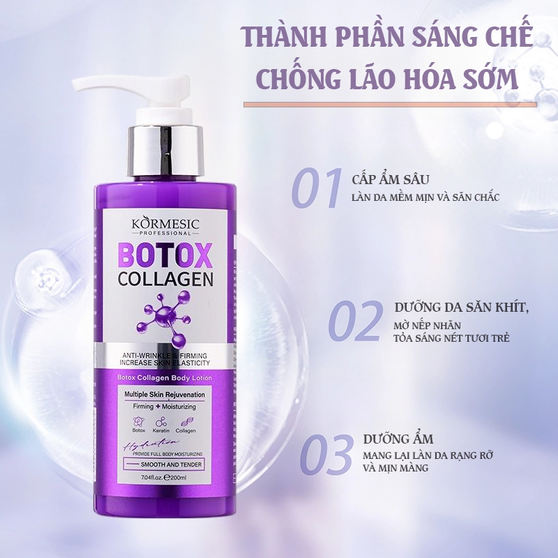 【 Mua 1 Tặng 4】Sữa Dưỡng Tinh Chất Botox Collagen Trẻ Hóa Da 120g - Dưỡng Ẩm, Làm Mềm, Giảm Nhăn  Không Kích Ứng