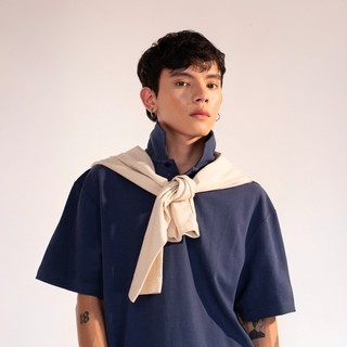 3PhầnTư - Áo Polo Nam  Dáng Rộng Vải Cotton Airism Cao Cấp Thấm Hút Khô Nhanh - TPLM24004