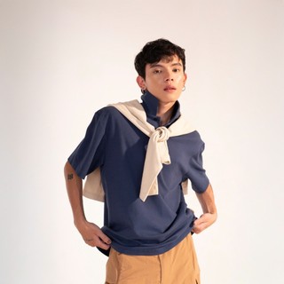 3PhầnTư - Áo Polo Nam  Dáng Rộng Vải Cotton Airism Cao Cấp Thấm Hút Khô Nhanh - TPLM24004