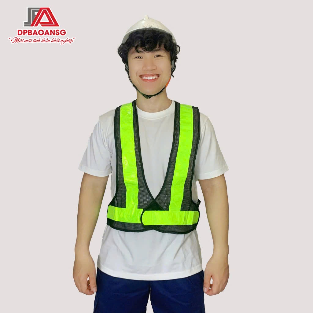 Áo Phản Quang Chữ A Bảo Hộ Lao Động Hoặc Đi Phượt - Gọn Nhẹ, Dễ Mặc, Tăng Nhận Diện Ban Đêm