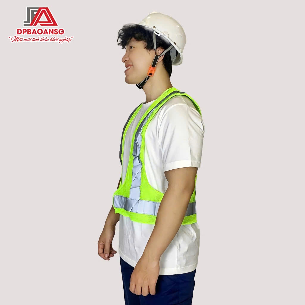 Áo Phản Quang Chữ A Bảo Hộ Lao Động Hoặc Đi Phượt - Gọn Nhẹ, Dễ Mặc, Tăng Nhận Diện Ban Đêm