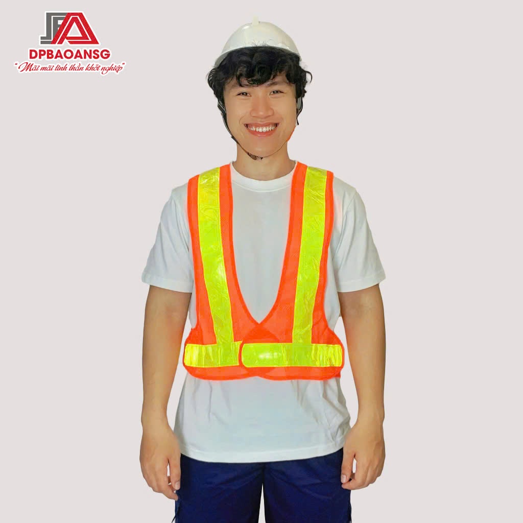 Áo Phản Quang Chữ A Bảo Hộ Lao Động Hoặc Đi Phượt - Gọn Nhẹ, Dễ Mặc, Tăng Nhận Diện Ban Đêm