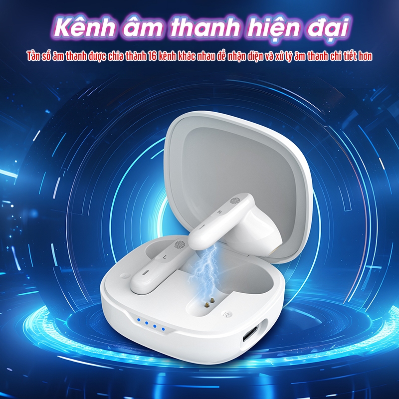 Máy trợ thính không dây Funmic EN-D18 - Âm thanh to rõ sắc nét, hạn chế tạp âm tiếng ồn hiệu quả