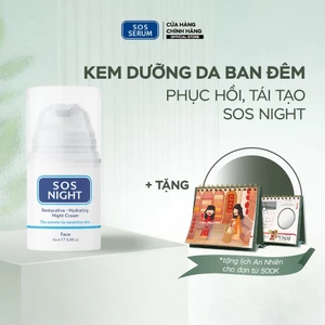 Kem dưỡng da ban đêm phục hồi, tái tạo SOS NIGHT Anh [SOS SERUM]