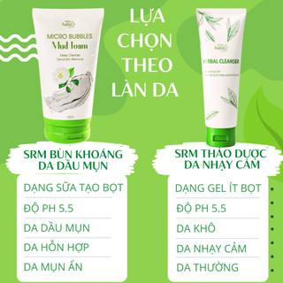 [Bao Bì Mới] Sữa rửa mặt thảo dược RIORI HANA độ ph 5.5 dung tích 120g an toàn lành tính phù hợp với mọi loại da