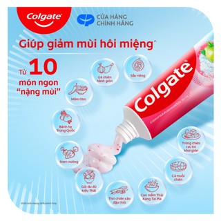 [HB Gift] Kem Đánh Răng Colgate Muối Lá Ổi Hồng giảm hôi miệng và vi khuẩn tích tụ 150g/ tuýp