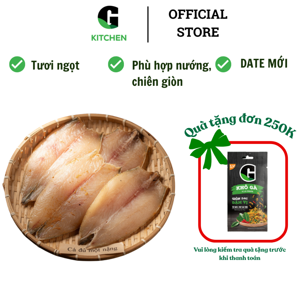 Cá đù một nắng bỏ đầu 300g Hải Nam G Kitchen [Giao nội thành HCM]