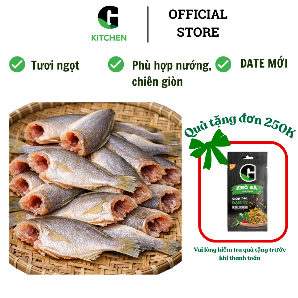 Cá đù một nắng bỏ đầu 300g Hải Nam G Kitchen [Giao nội thành HCM]