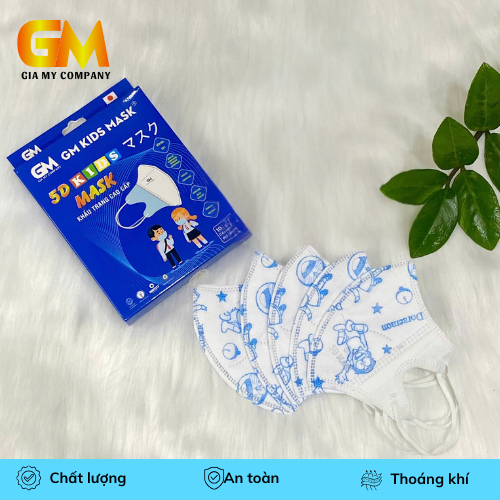 Khẩu Trang Y Tế 5D Trẻ Em Gia Mỹ – Khẩu Trang 5D Kids Mask Hoạ Tiết Dễ Thương, Nâng Niu Từng Hơi Thở