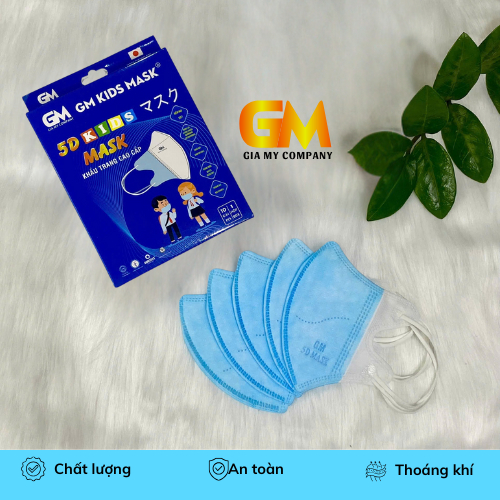 Khẩu Trang Y Tế 5D Trẻ Em Gia Mỹ – Khẩu Trang 5D Kids Mask Hoạ Tiết Dễ Thương, Nâng Niu Từng Hơi Thở