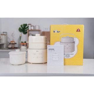 Nồi Nấu Cháo Chậm Bear SC-4H10E 1L Công Suất 200W, Hầm Cháo Nấu Súp Giữ Trọn Dinh Dưỡng - Gia Dụng Kim Thiên