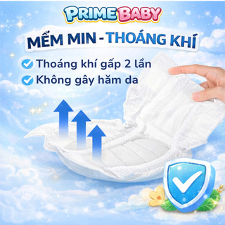 Combo 2 Gói Tã Quần PrimeBaby đủ size M108/ L104/ XL100/ XXL96/ 3XL92 miếng cho Bé