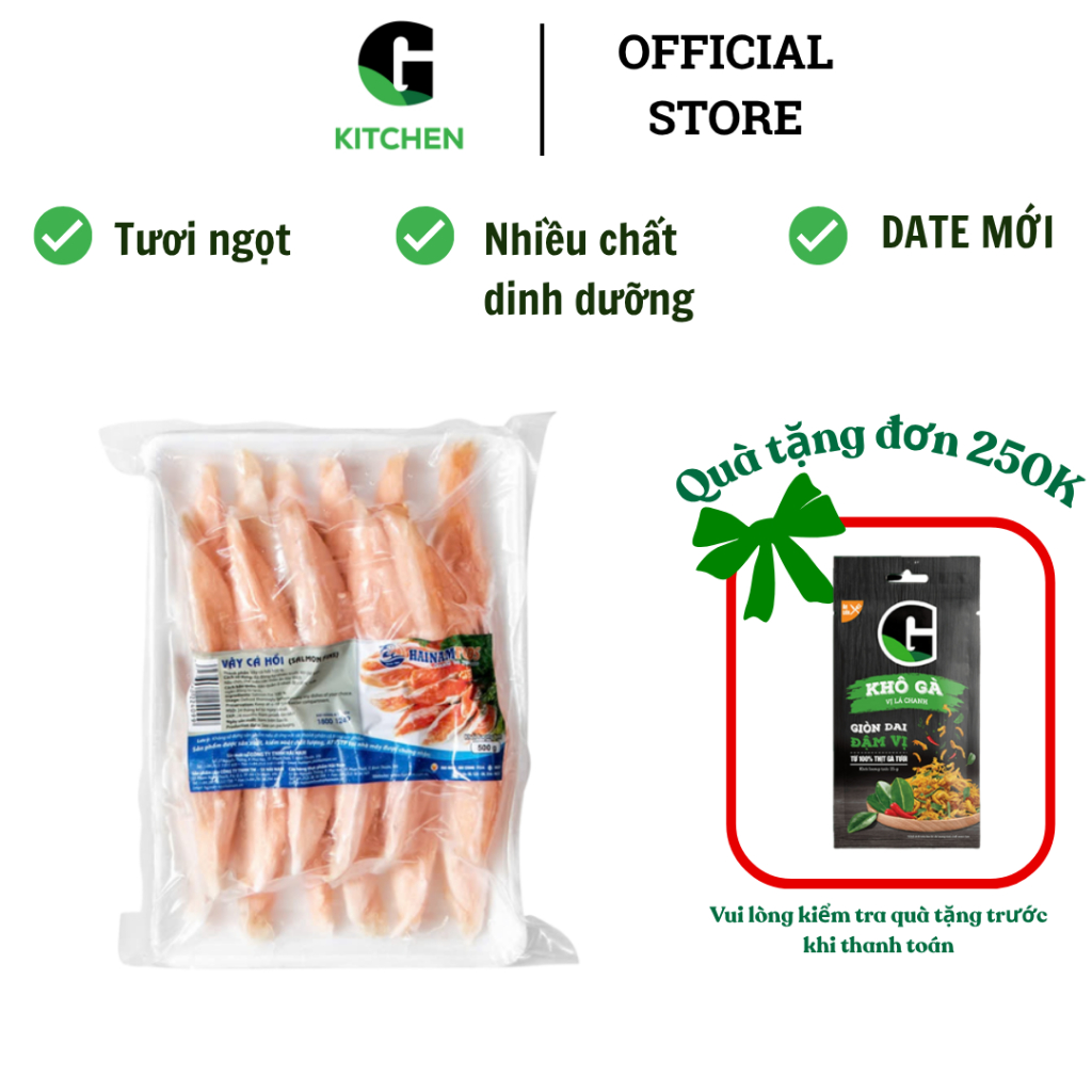 Vi cá hồi khay 500g Hải Nam G Kitchen [Giao nội thành HCM]