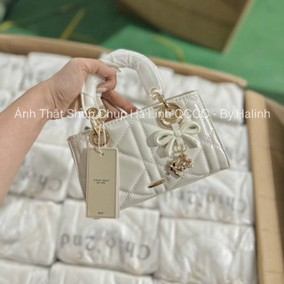 Hàng Sẵn - Túi Đeo Chéo Da Bóng Chio Charm Nơ RMCD