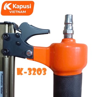 Súng Bắn Đinh Thẳng Kapusi K-3203 – Khí Nén Mạnh Mẽ, Điều Chỉnh Độ Sâu, Dùng Đinh F10–F30, Thân Kim Loại Bền Bỉ, Bh 12t