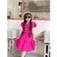 Set áo croptop tay phồng phối chân váy xòe, set maxi đôi mẹ và bé gái đi biển, đi chơi