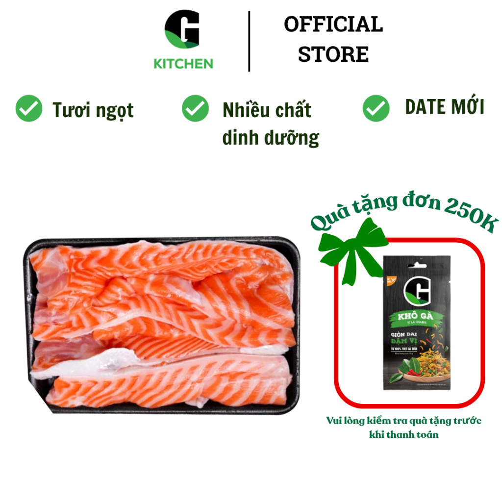Vi cá hồi khay 500g Hải Nam G Kitchen [Giao nội thành HCM]