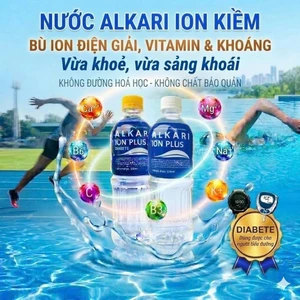 Nước Uống Thể Thao, Nước Điện Giải Tăng Lực Alkari Ion Plus 510ml thùng 24 chai