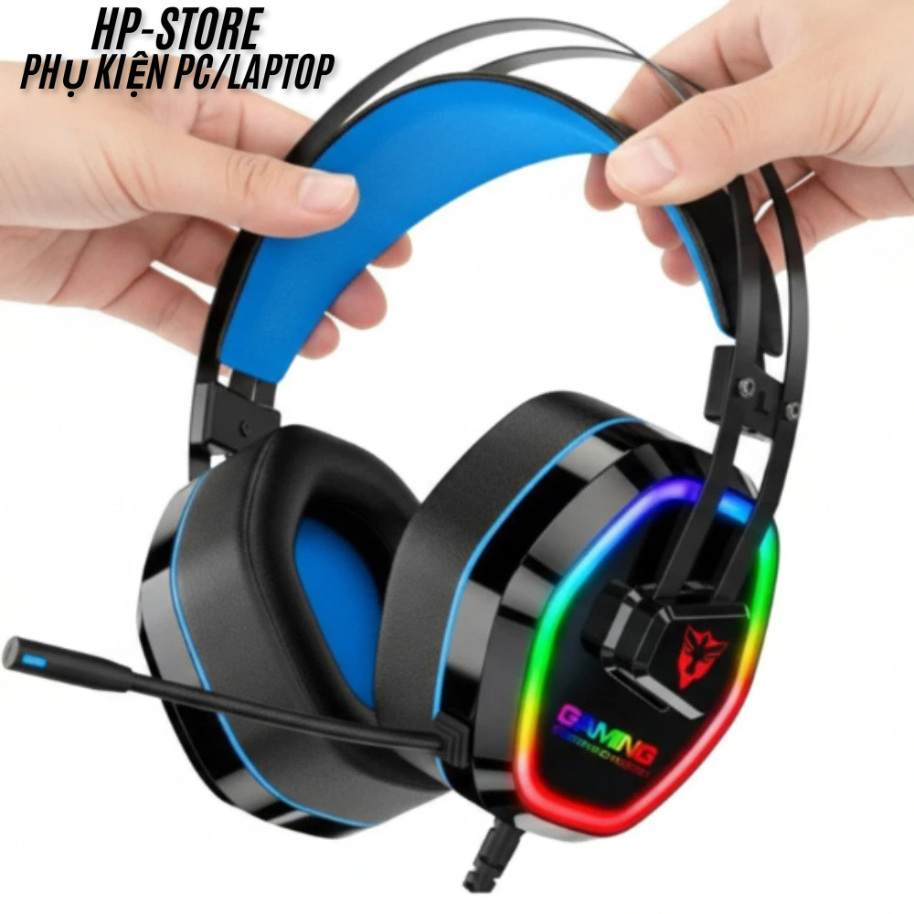 Tai Nghe Có Dây Gaming G608 – Tai Nghe Chơi Game Bluetooth 5.3 Độ Trễ Thấp, Âm Thanh Vòm 7.1 Mic Khử Ồn Pin Lâu, BH 12T