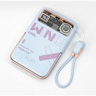 [CÓ 3C] Pin Dự Phòng không dây PHANTOM P50 10000mAh cáp TypeC to LN dảo chiều PD 20W - Có quạt gió