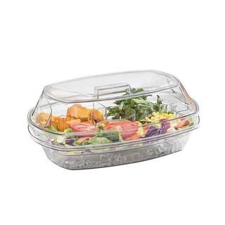 Hộp đựng thực phẩm Bách Hội 3 Tầng Có Nắp Đậy Trong Suốt tiện dụng Nhựa Cao Cấp Chắc chắn