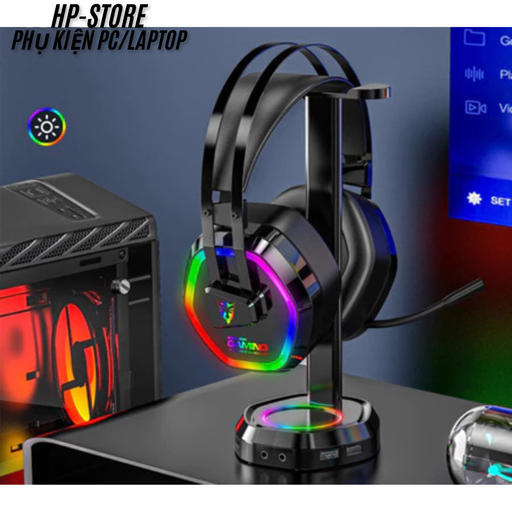 Tai Nghe Có Dây Gaming G608 – Tai Nghe Chơi Game Bluetooth 5.3 Độ Trễ Thấp, Âm Thanh Vòm 7.1 Mic Khử Ồn Pin Lâu, BH 12T