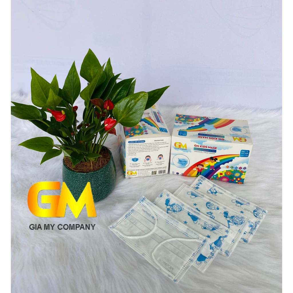 Khẩu Trang Y Tế Trẻ Em Gia Mỹ – Hoạ Tiết Dễ Thương Nâng Niu Từng Hơi Thở, Mềm Mại, An Toàn Cho Bé