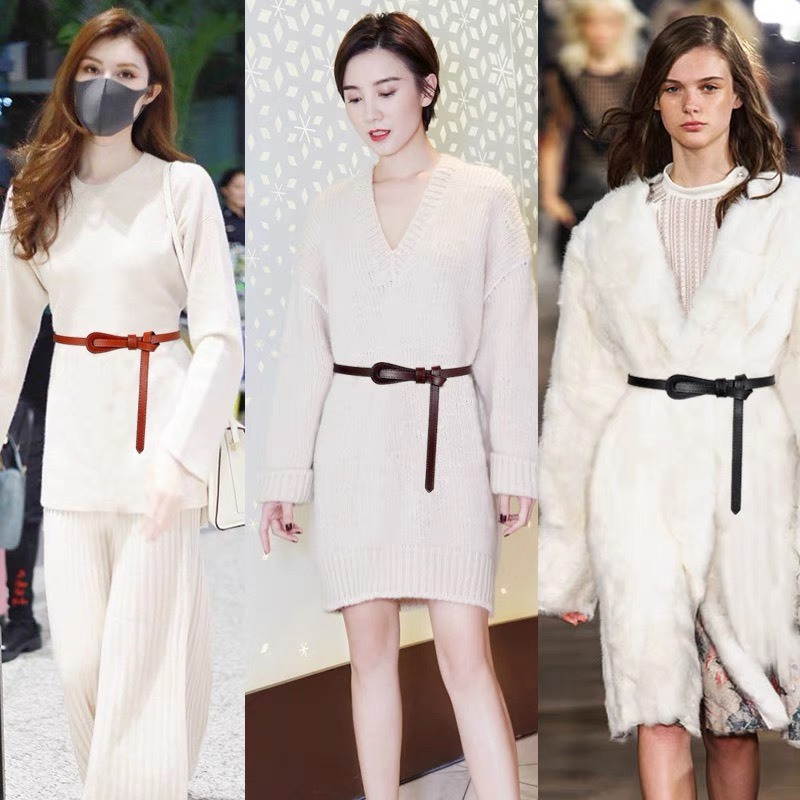 Đai váy da dây thắt lưng nam nữ DV18 gài lỡ sang chảnh HORIZON dây nịt blazer áo sơ mi váy Đai thắt váy bản nhỏ 1.3cm