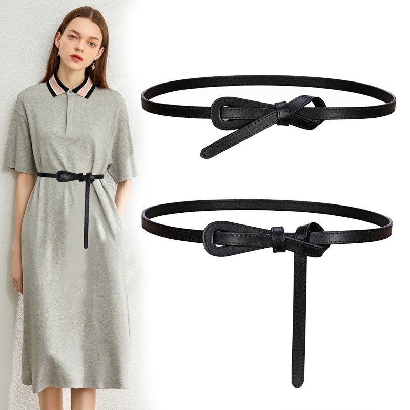 Đai váy da dây thắt lưng nam nữ DV18 gài lỡ sang chảnh HORIZON dây nịt blazer áo sơ mi váy Đai thắt váy bản nhỏ 1.3cm