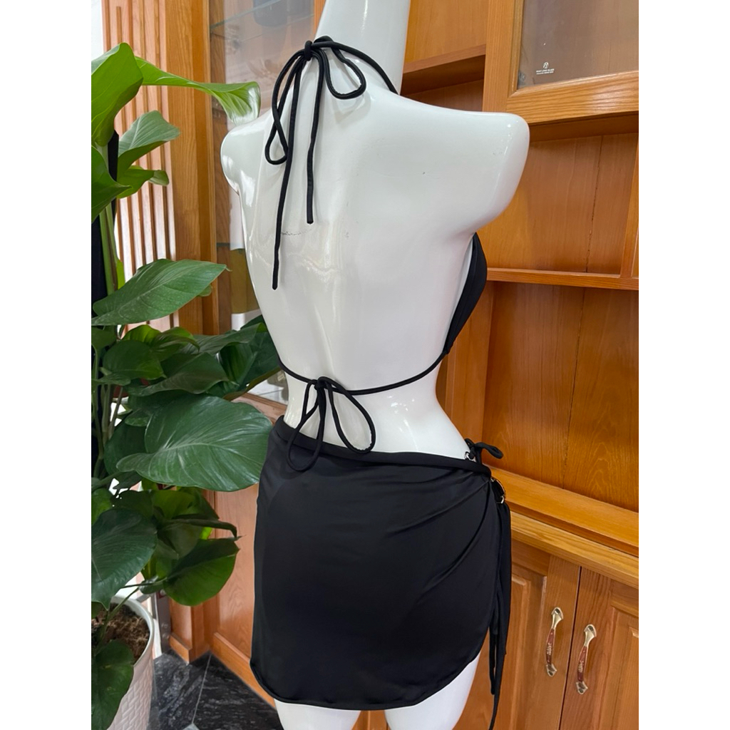 TINA-bikini set 3 mảnh đen sang chảnh