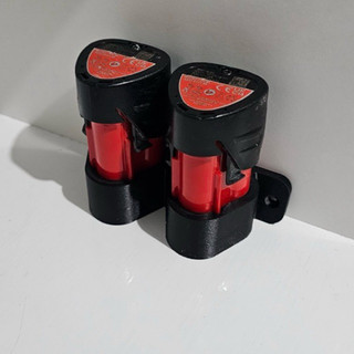 Kệ Treo Pin Milwaukee M12 Gắn Tường, Giá Đỡ Pin Dụng Cụ Gọn Gàng Chắc Chắn