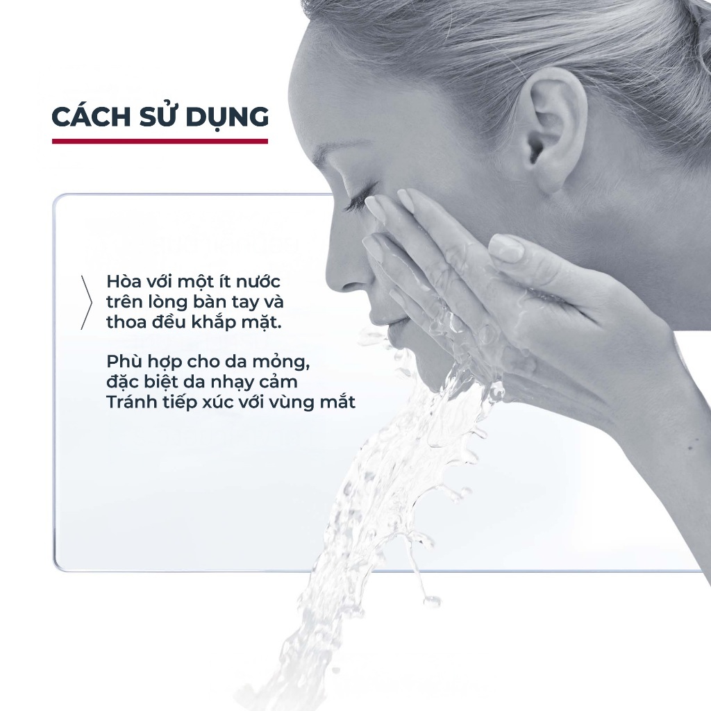 [KOL x Eucerin] Sữa rửa mặt không gây kích ứng cho da nhạy cảm Eucerin pH5 Facial Cleanser 400ml
