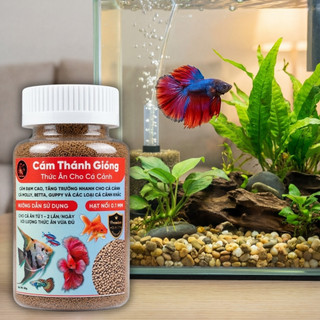 Thức Ăn Cao Cấp 80gr Cho Cá Cảnh - Cám Thánh Gióng Đạm Cao Viên Nổi Siêu Nhỏ