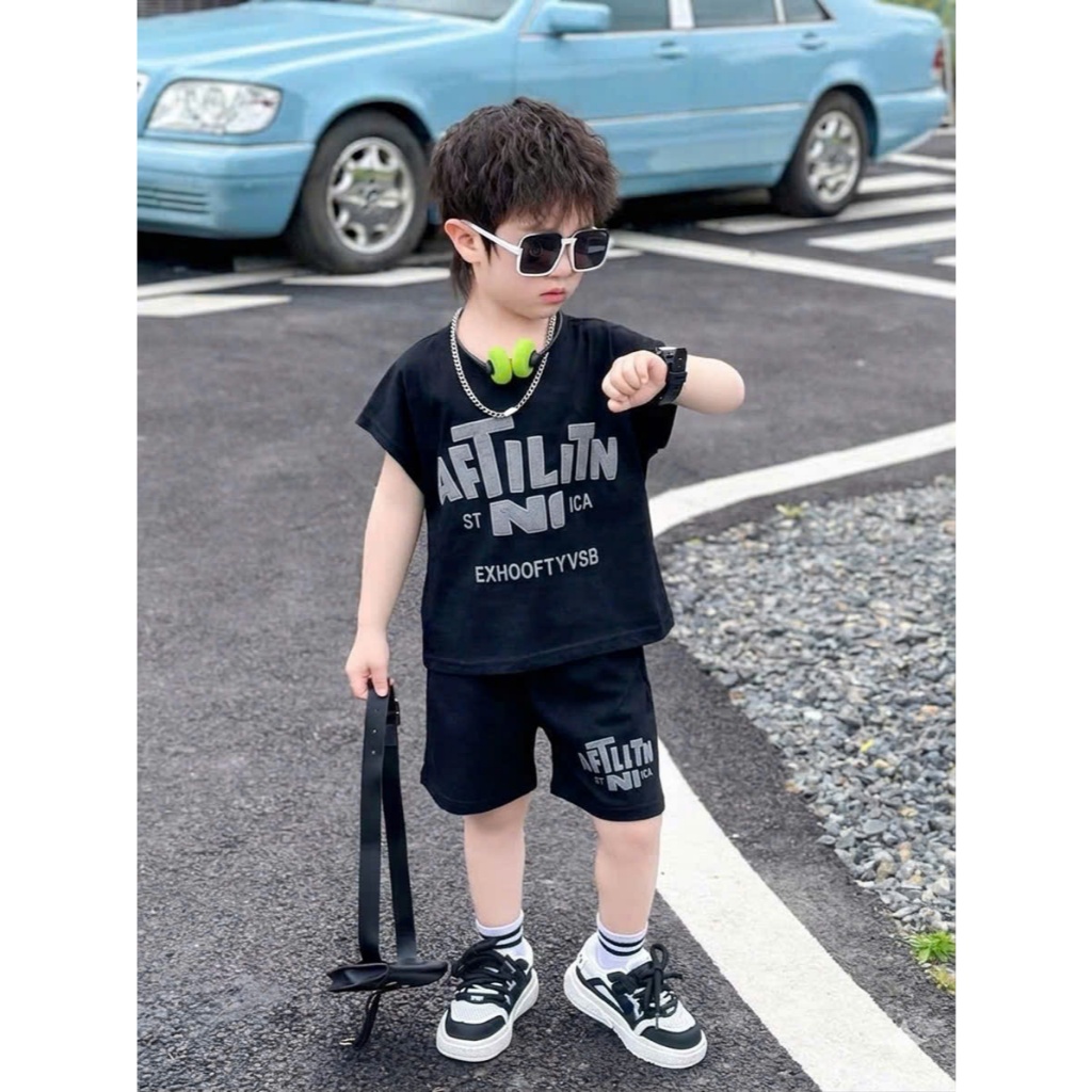 ( COMBO 1- 2 -3 BỘ ) BỘ BÉ TRAI  AFT 3 MÀU CHẤT DÀY DẶN ĐƯỜNG MAY KĨ CÓ TÚI QUẦN ÁO BÉ TRAI MÙA HÈ