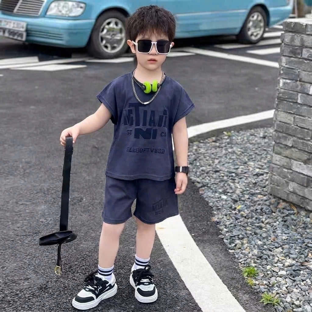 ( COMBO 1- 2 -3 BỘ ) BỘ BÉ TRAI  AFT 3 MÀU CHẤT DÀY DẶN ĐƯỜNG MAY KĨ CÓ TÚI QUẦN ÁO BÉ TRAI MÙA HÈ