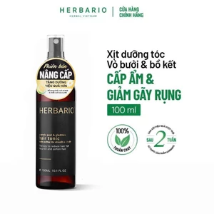 Nước xịt dưỡng tóc tinh dầu Vỏ Bưởi Pomelo và Bồ Kết Herbario 100ml