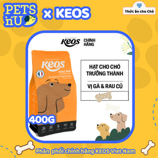 [PP CHÍNH HÃNG] Hạt Keos cho Chó trưởng thành, vị Gà Rau củ (400gr) – KM SỐC! LÊN ĐƠN LÀ CÓ QUÀ