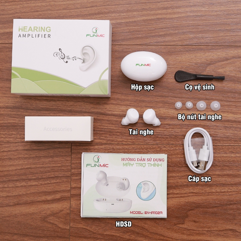 Máy trợ thính siêu nhỏ đeo trong tai Funmic EN-IA102A - Giải pháp cải thiện thính lực cho người điếc