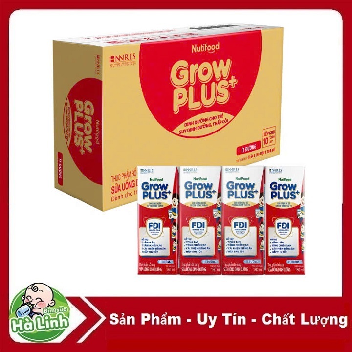 [Date 10/2026] Sữa bột pha sẵn Nutifood Growplus Grow plus Đỏ 180ml ...