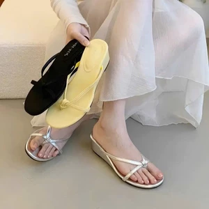 Dép Nữ Quai Kẹp Đế Xuồng Mềm 3cm – Êm Chân Không Đau Thoải Mái, Dép Nữ Mang Hàng Ngày H001 - NT Shoes