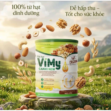 Sữa hạt Vimy Canxi New 900g-Sữa hạt bổ sung dinh dưỡng, bổ sung canxi cho mọi lứa tuổi