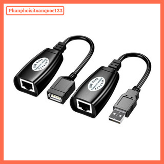 Bộ Nối Dài Cáp USB Qua Dây Mạng 50M – USB Extender Qua Cáp LAN RJ45 Tín Hiệu Ổn Định